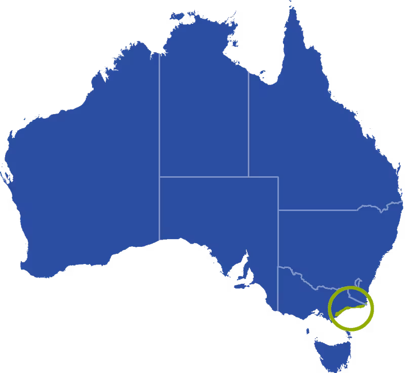 Distribution map for Uperoleia martini